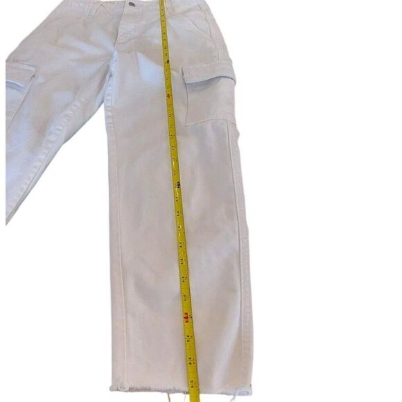 Universal Thread Cream Cargo Wide Leg Button Fly Pants - Picture 6 of 7